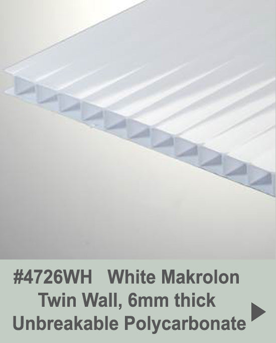 White Makrolon Twin Wall, Elevator Lens, Fire Rated, Custom Sizes