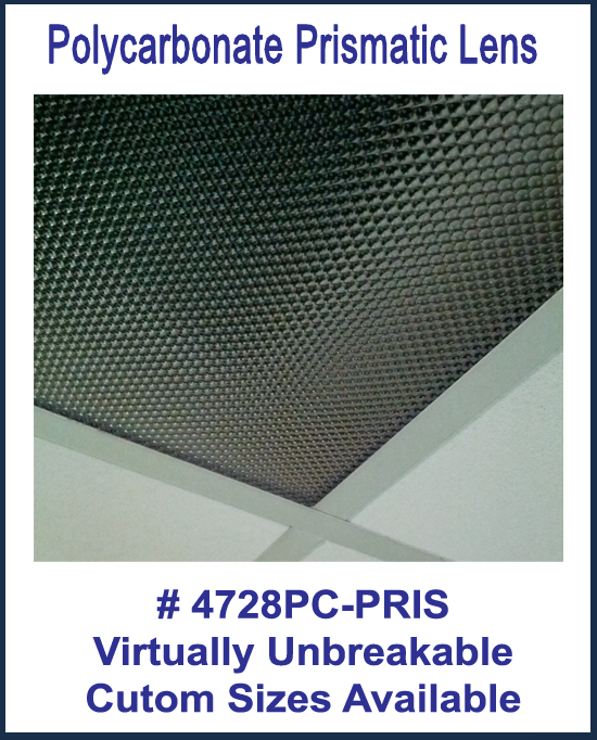 Polycarbonate Prismatic Sheet .125g thick-Custom Sizes