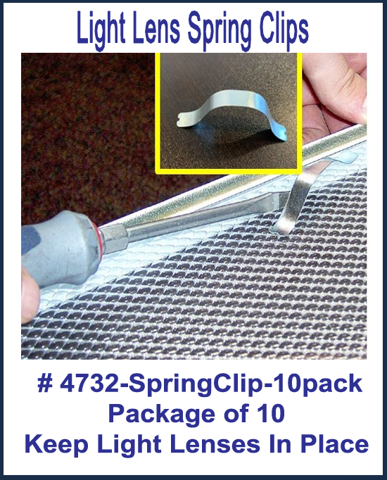 Light Lens Spring Clip-Package of 10