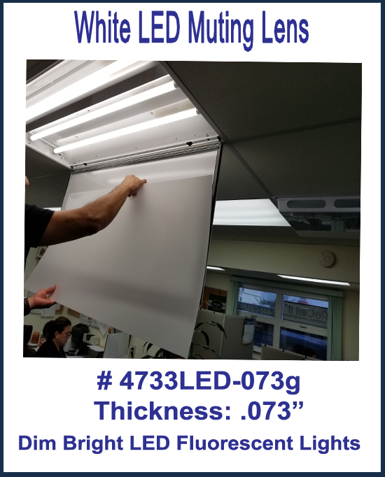 LED Muting Lenses .073g thick-Custom SIzes