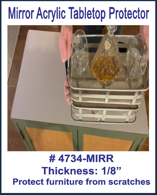 Mirror Acrylic Table Tops