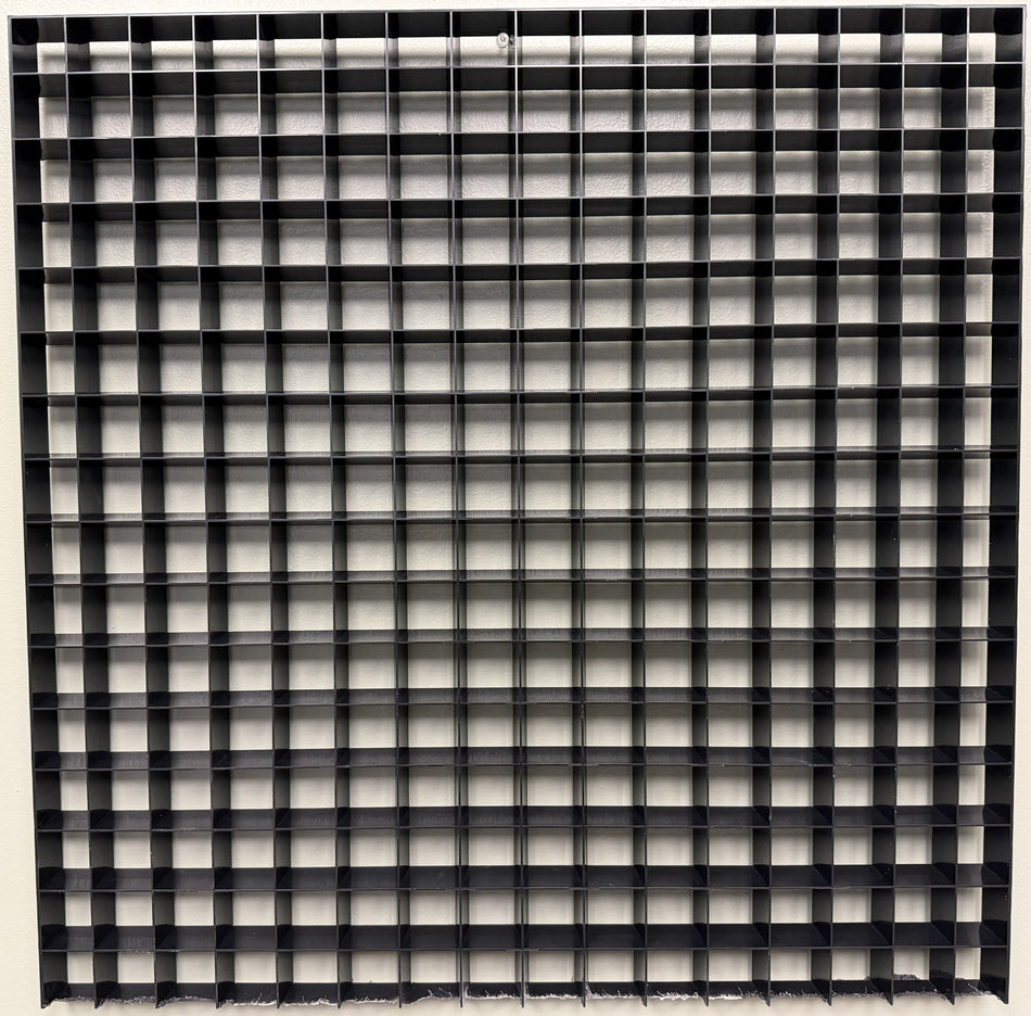 Black Parabolic Louvers-1.5" x 1.5" Cells