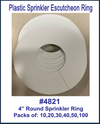 Plastic Sprinkler Escutcheon Rings