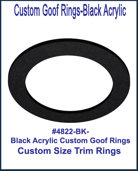 Custom Goof Rings-Black Plastic