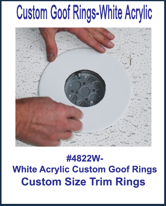 Custom Goof Rings-White Acrylic