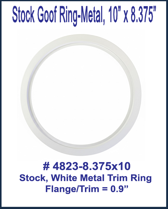 Goof Ring, White Metal 8.375in.  ID x 10in. OD