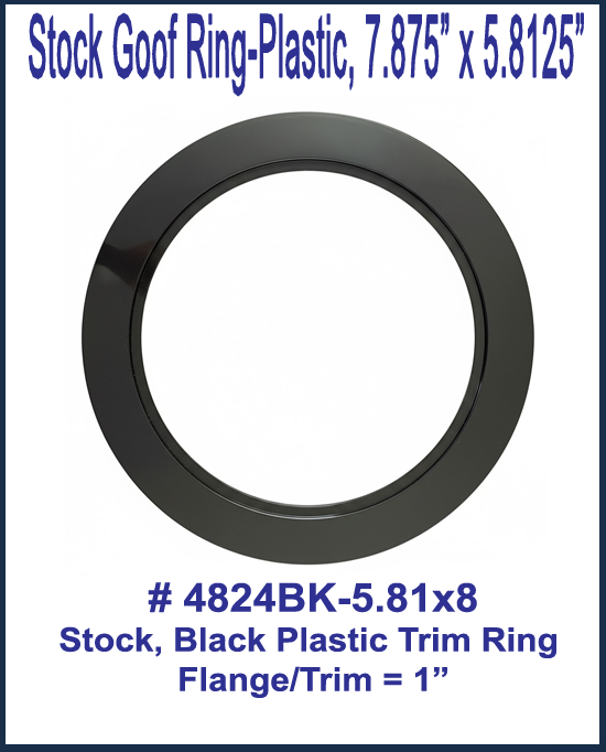 Black Plastic Lighting Trim Ring for 6in. High Hat