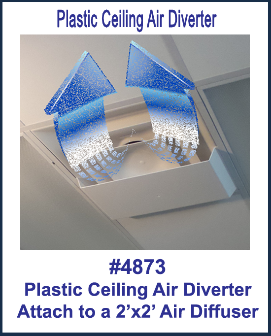Plastic Ceiling Air Diverter