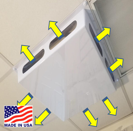 4-Sided Air Diverter with Magnet Install With Safety Clips - 1800ceiling