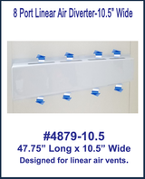 8 Port Linear Air Diverter 10.5in Wide