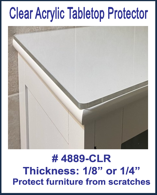 Clear Acrylic Table Tops