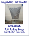 Magna-Tarp Magnetic Leak Diverter w/15' clear hose Patent Pending