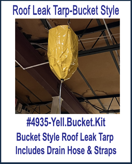Bucket Style Roof Leak Drain Kit (hose and 21" straps)