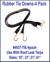4pack:Rubber Tie Downs