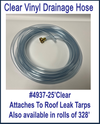 Clear Drainage Hose, 25' Long