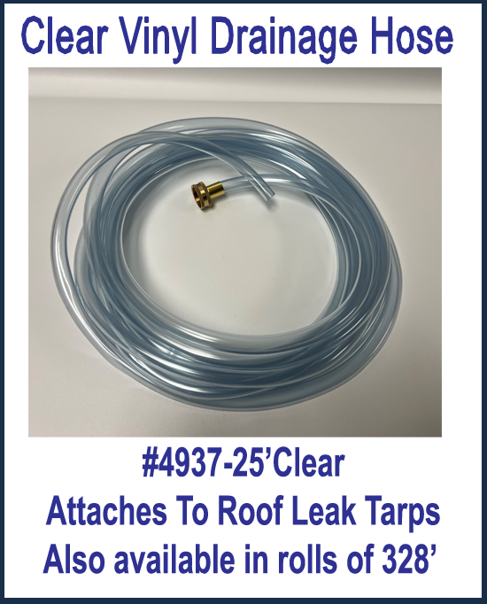 Clear Drainage Hose, 25' Long