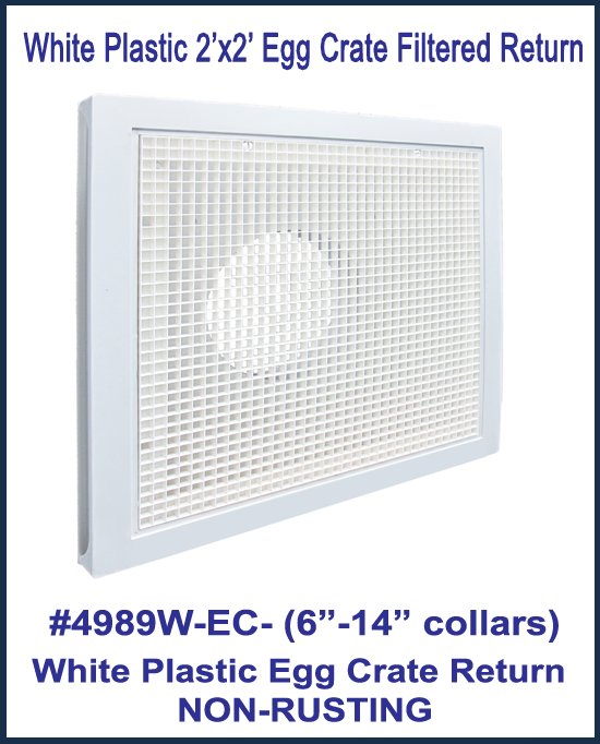 Stratus WHITE Plastic Filtered Air Return