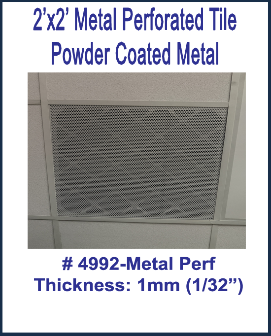 2'x2' Metal Perforated Ceiling Tile