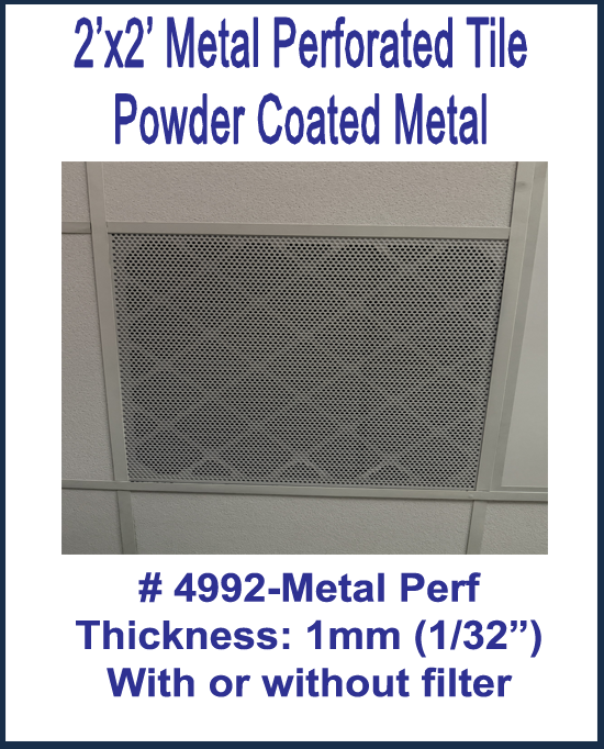 2'x2' Metal Perforated Ceiling Tile