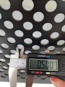 2'x4' Black Plastic Perforated tile, .5in. Perforations - 1800ceiling