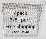 2'x2' White Plastic Perforated tile, 3/8" Perforations