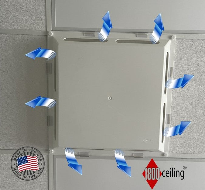 4-Sided Air Diverter - 1800ceiling