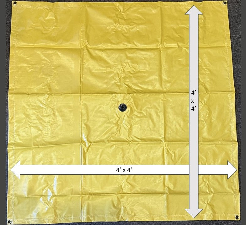 Yellow Heavy Duty Leak Tarp – 1800ceiling