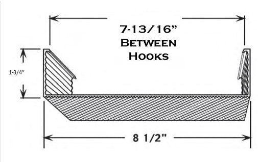 8.50in. Wide, 4' Wrap Around Lens x 1-3/4" High - 1800ceiling