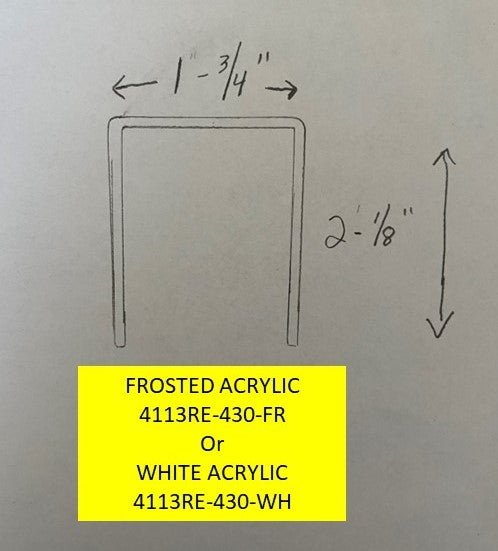 Vintage Vanity Replacement Lens: 1.75in. wide x 2.125in. high (#430) - 1800ceiling