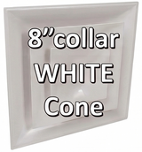 Stratus White Plastic 2'x2' CONE Air Diffusers