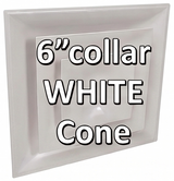 Stratus White Plastic 2'x2' CONE Air Diffusers