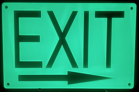 Exit Signs-Glow In The Dark - 1800ceiling