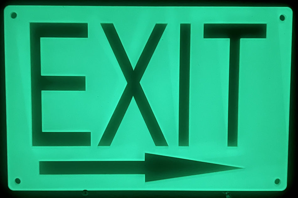 Exit Signs-Glow In The Dark - 1800ceiling