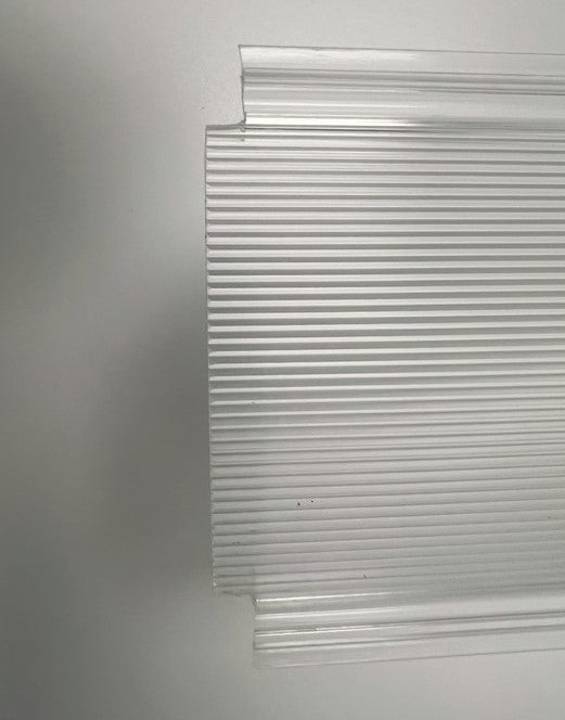 Hillrom Shallow Wrap Lens, 4.25" wide, for Health Care Bed Light #4113LE-4218-48.25 - 1800ceiling