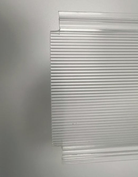 Hillrom Shallow Wrap Lens, 4.25" wide, for Health Care Bed Light #4113LE-4218-48.25 - 1800ceiling