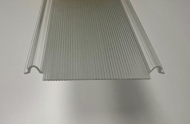 Hillrom Shallow Wrap Lens, 4.25" wide, for Health Care Bed Light #4113LE-4218-48.25 - 1800ceiling