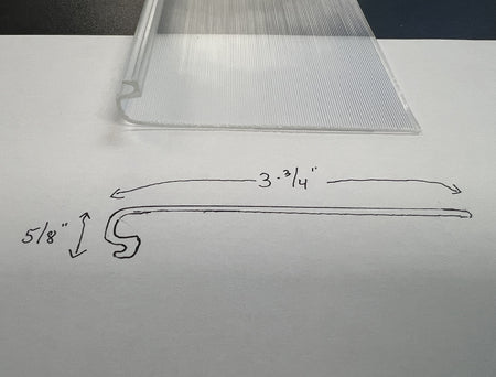 Hillrom Integris P696 Replacement Lens-3.75" wide - 1800ceiling