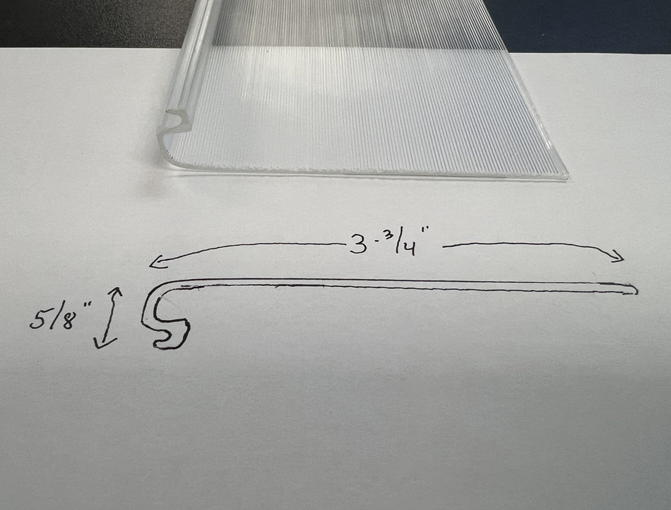 Hillrom Integris P696 Replacement Lens-3.75" wide - 1800ceiling