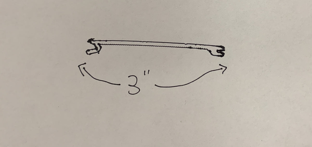 Ribbed Flat Snap-In Replacement Cover 3" wide (422) - 1800ceiling