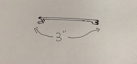 Ribbed Flat Snap-In Replacement Cover 3" wide (422) - 1800ceiling