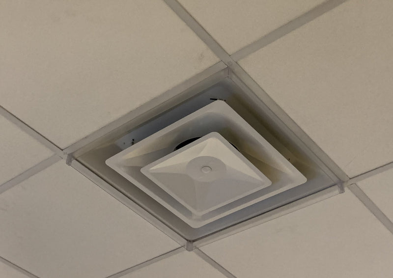 Ceiling Air & Dust Deflectors-Clear Acrylic - 1800ceiling