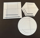 Mirror Coasters, Mosaic Tiles-Pack of 4 - 1800ceiling