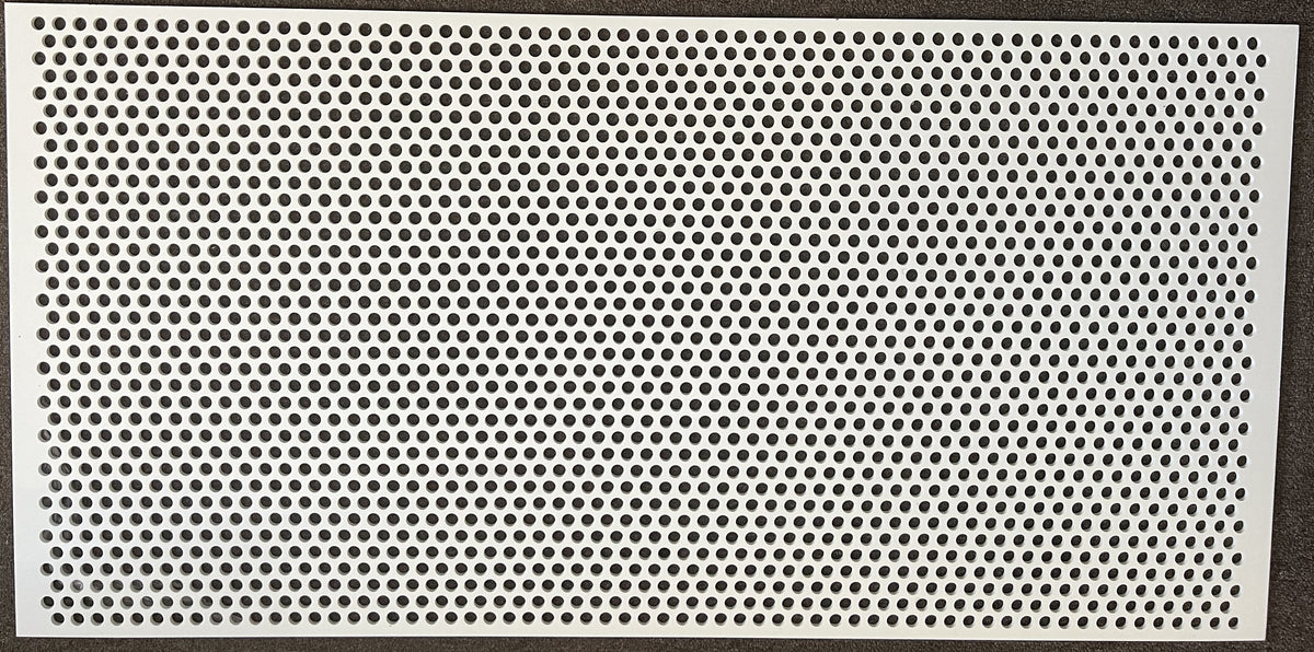 2'x4' White Plastic Perforated tile, .5in. Perforations - 1800ceiling