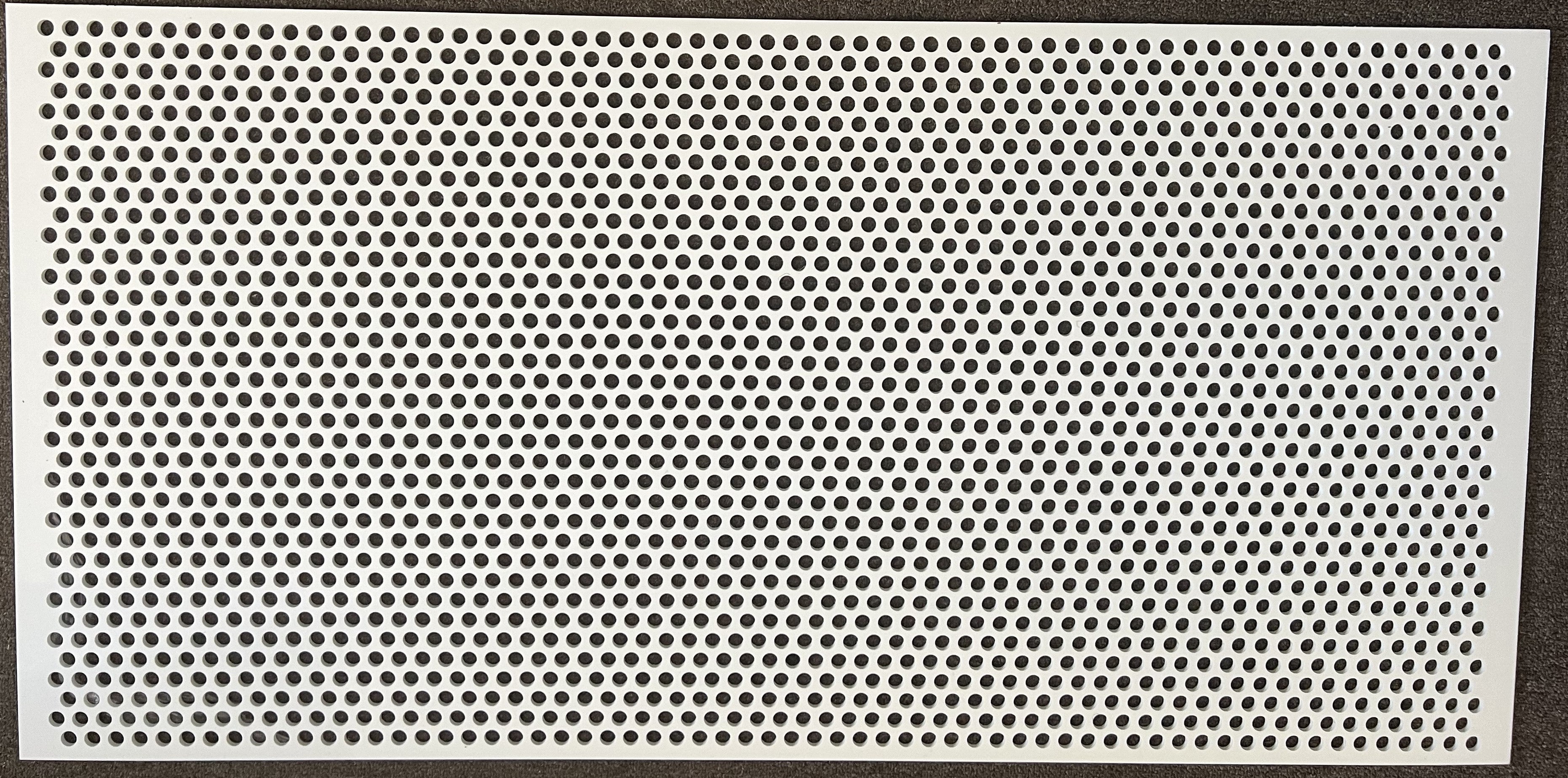 2'x4' White Plastic Perforated tile, .5in. Perforations - 1800ceiling
