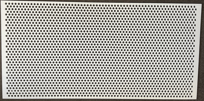 2'x4' White Plastic Perforated tile, .5in. Perforations - 1800ceiling