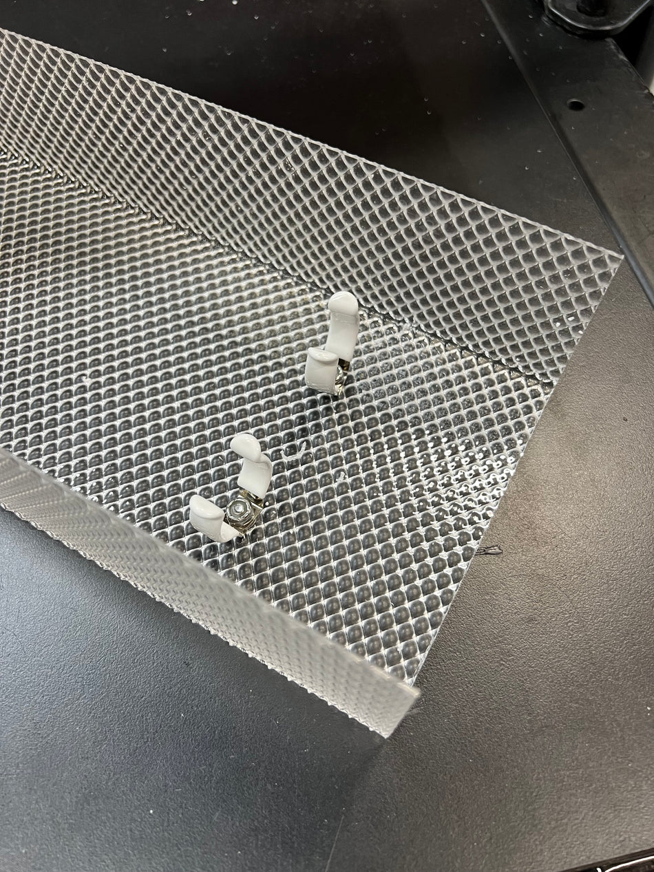 4' Long PRISMATIC Clip On Wrap for 2 Bulb Fixture-5.5in. W - 1800ceiling