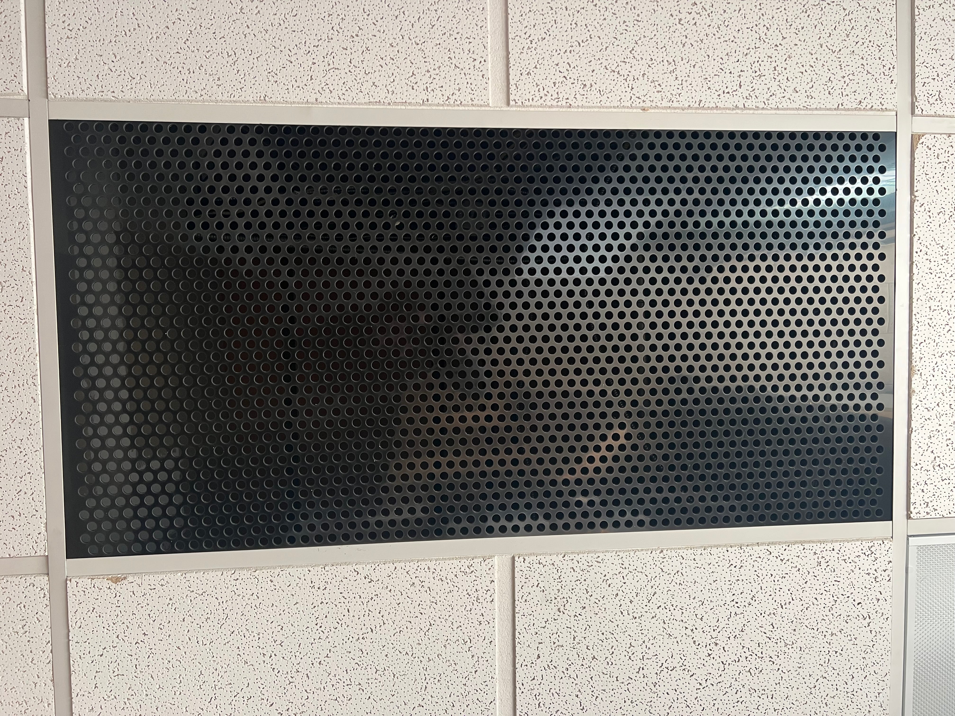 2'x4' Black Plastic Perforated tile, .5in. Perforations - 1800ceiling