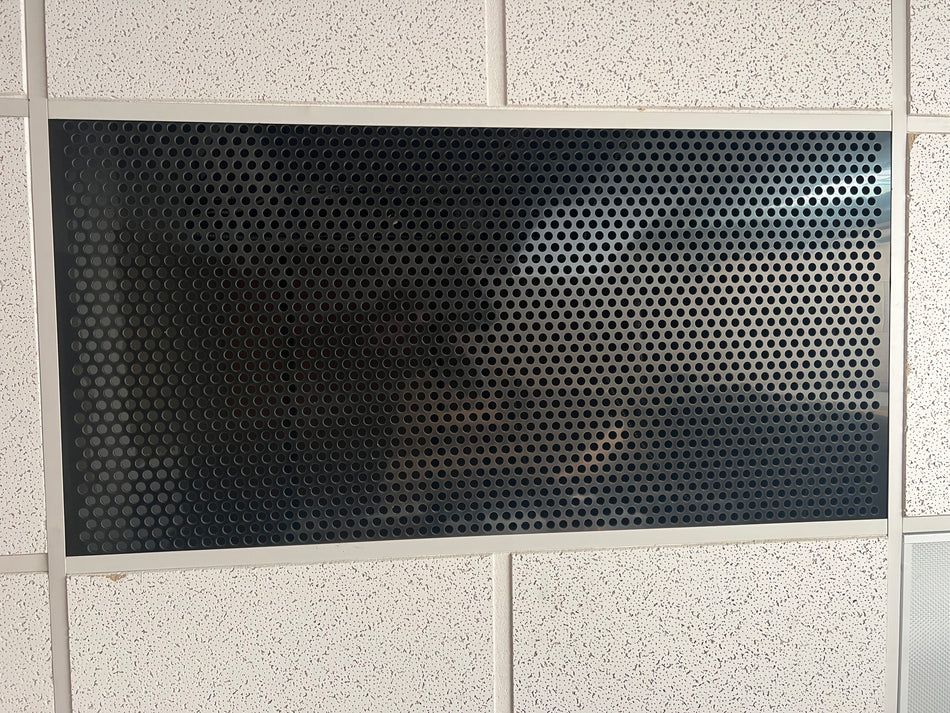 2'x4' Black Plastic Perforated tile, .5in. Perforations - 1800ceiling