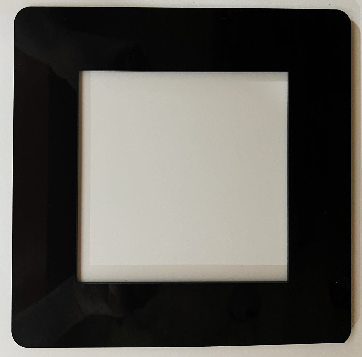 Black Custom Square Goof Plates, .118 gauge black acrylic - 1800ceiling