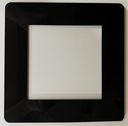 Black Custom Square Goof Plates, .118 gauge black acrylic - 1800ceiling